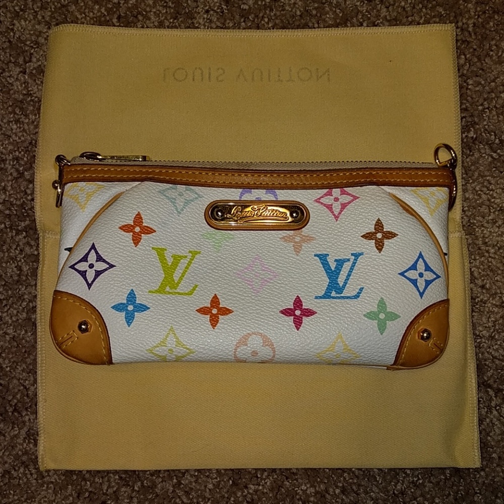 Louis Vuitton Pouchette Milla MM Multicolore Blanc